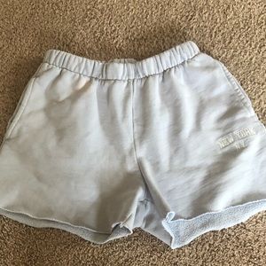 Brandy Melville sweats cut into shorts